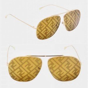 Fendi aviator FF hologram lens sunglasses.